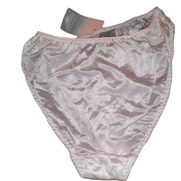 NWTS deadstock inclinations nylon sissy panties with lacy front size XL … - Picture 9 of 13